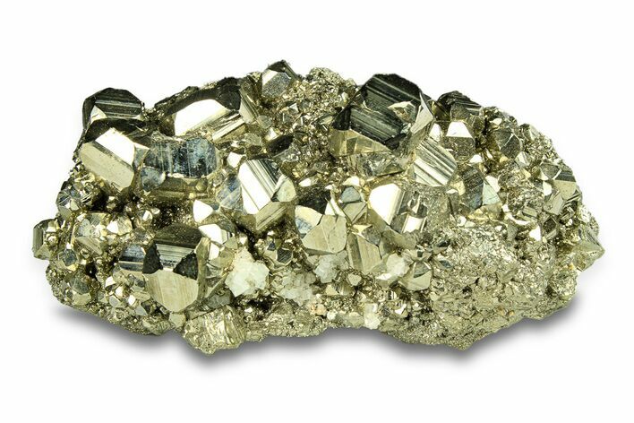 Gleaming Pyrite Crystal Cluster - Peru #291924